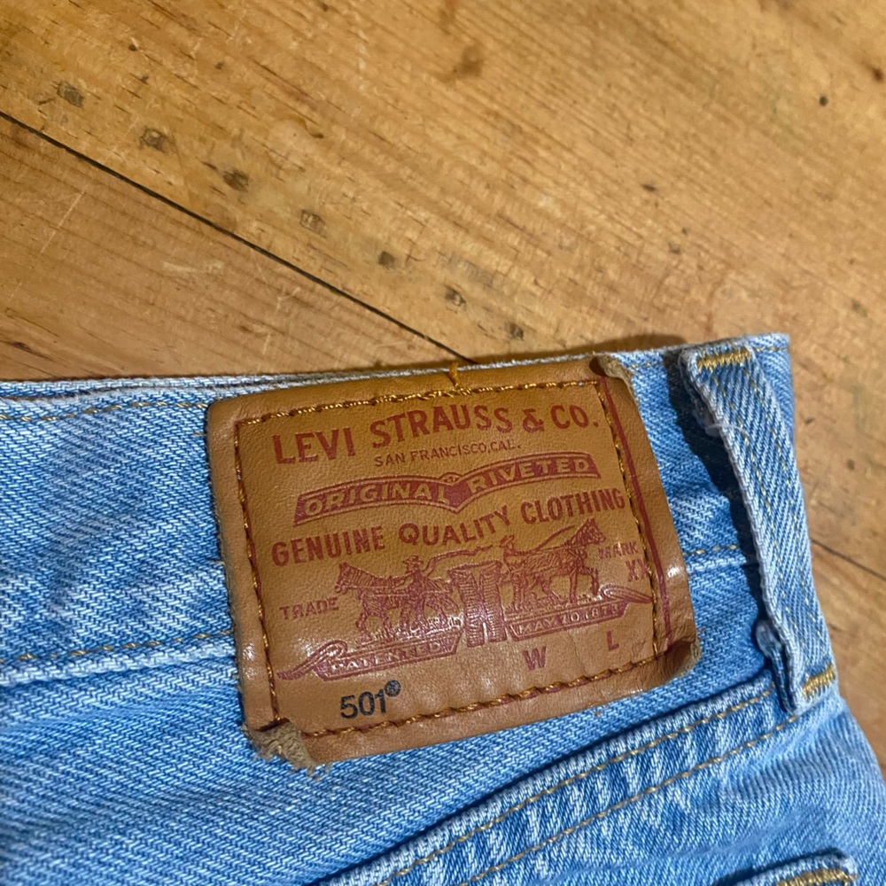 Levi’s Premium 501 Women’s Vintage Denim Shorts Size W24 - Picture 4 of 4